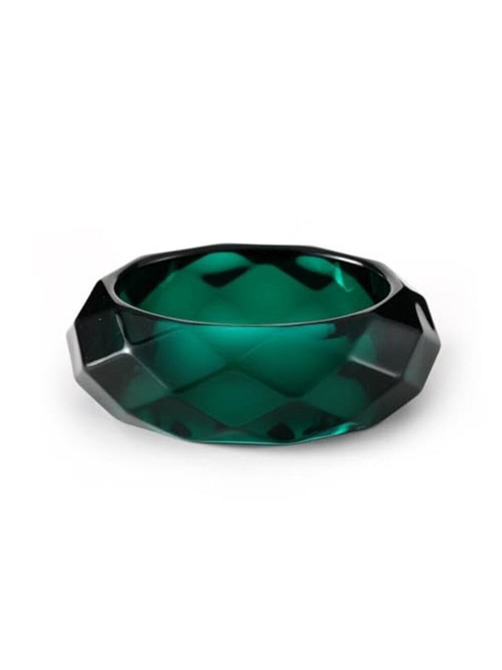 Faceted Resin Chunky Bangle Bracelet